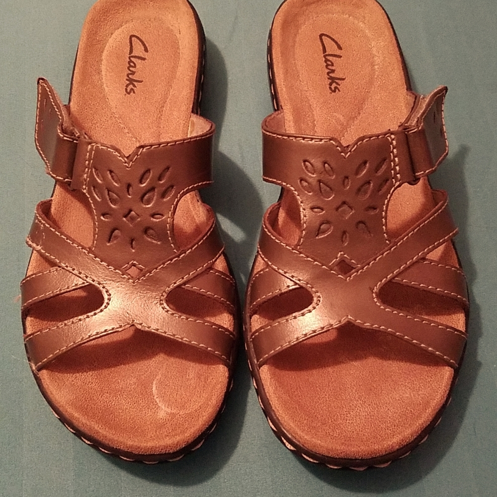 Clarks Velcro Slides Sandals- Size: 5.5